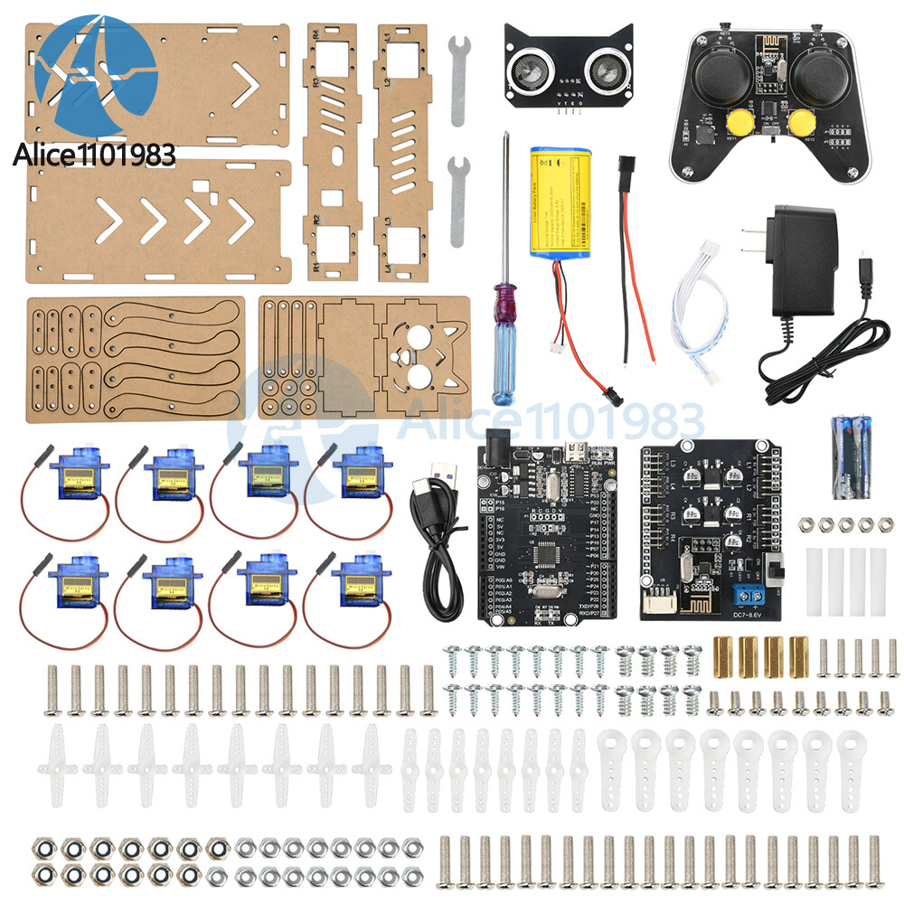 Intelligent Programming Quadruped Robot Bionic Mechanical Dog Kit Remote Control
