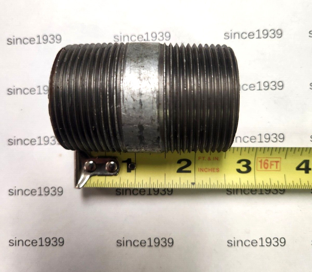 1-1/4" x 2-1/2" Galvanized Nipple Schedule 40