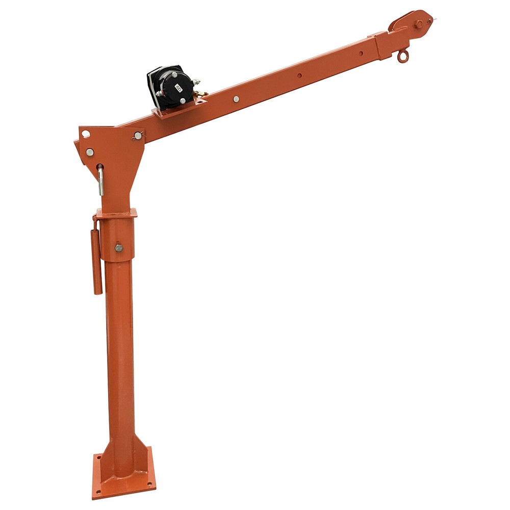 Small Indoor Crane 3000 lbs Remote Control Winch Hoist Universal adjustable