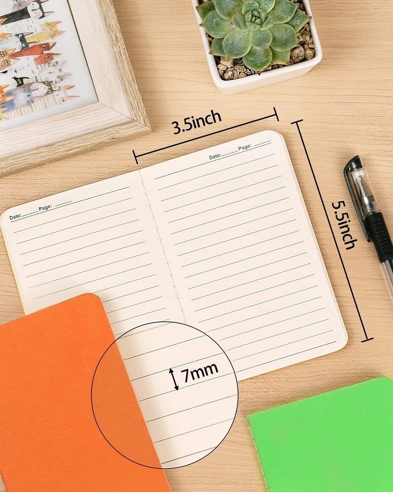 Small Lined Notepads Bulk 120 Pack Mini Journal Pocket Notebooks Set Colorful...