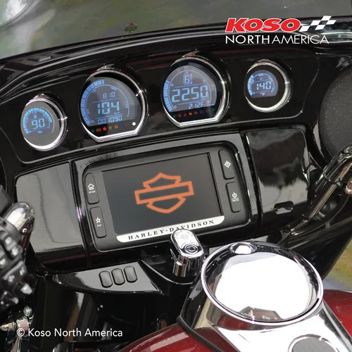 Koso Black Multi Function Gauge Kit for Harley Street Glide Special 14-23