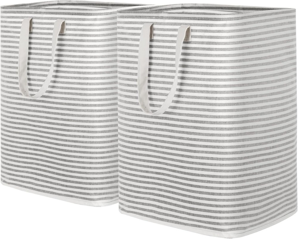 2 Pack Laundry Hamper Large Collapsible Laundry Baskets Freestanding Waterproof