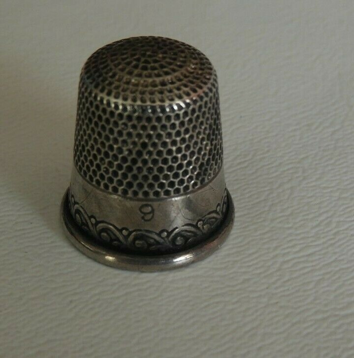 Antique Ketcham & McDougall MKD Sterling Silver Thimble #257