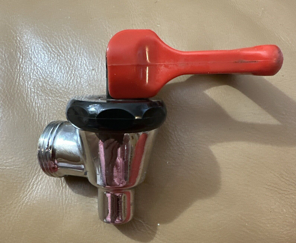 Faucet 07094 Hot Water for Bunn, Red Handle, Self Locking