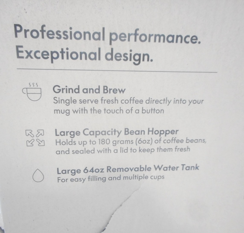 Bella PRO Perfect Grind Programmable Single-Serve Coffee Maker Grinder