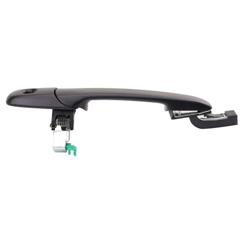 Front Left Exterior Door Handle Black Drivers Side Compatible with DHA49058