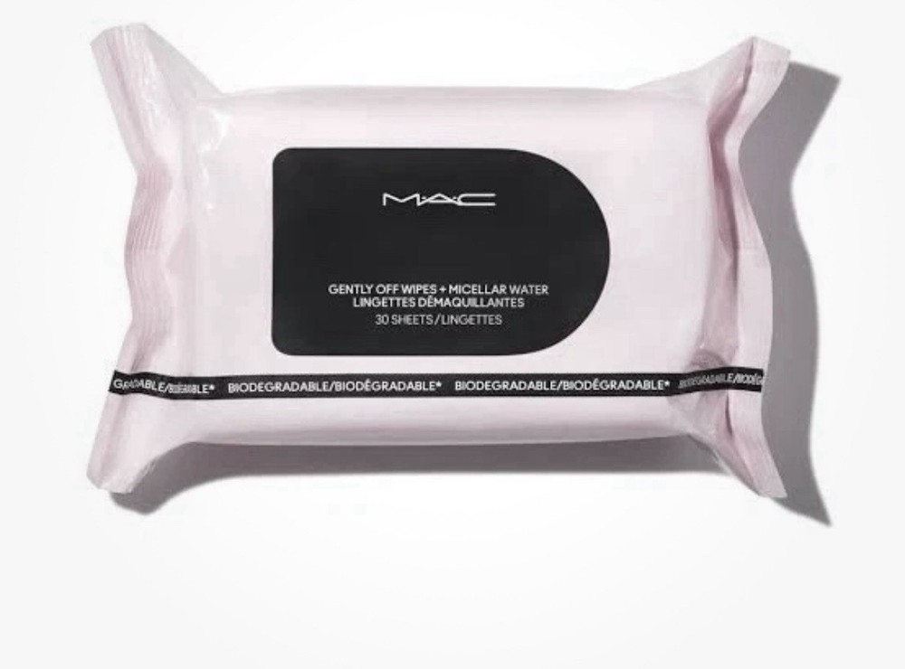 MAC Gently Off Wipes + Micellar Water - 30 SHEETS - New