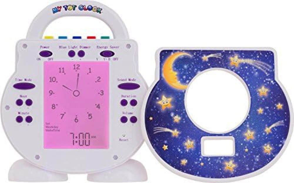 (All-in-One Toddler Sleep Clock, Alarm Clock, White Noise, Timeout Timer,