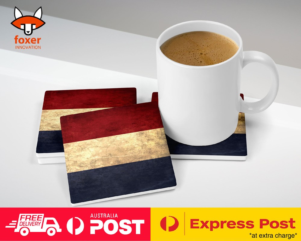 COASTER COFFEE DRINKING MAT|NETHERLANDS COUNTRY FLAG 109