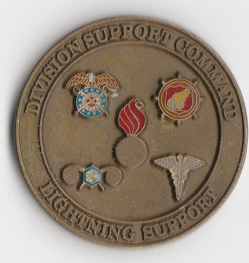 Lighting Support  25th INF DIV  Coin 1.5 " DIA BX1