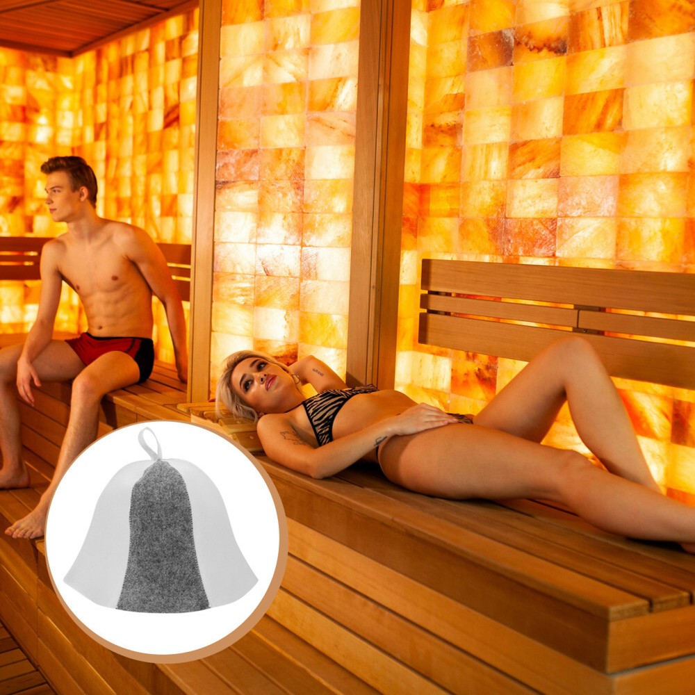 Sauna Bathroom Comfortable Sauna Room Hat Bathing Hat Bathroom Sauna