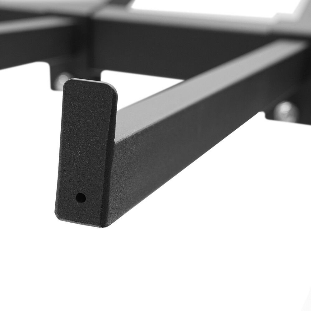 Table Cart Adjustable Spacing Folding Table Cart, Folding Table Trolleys, Black
