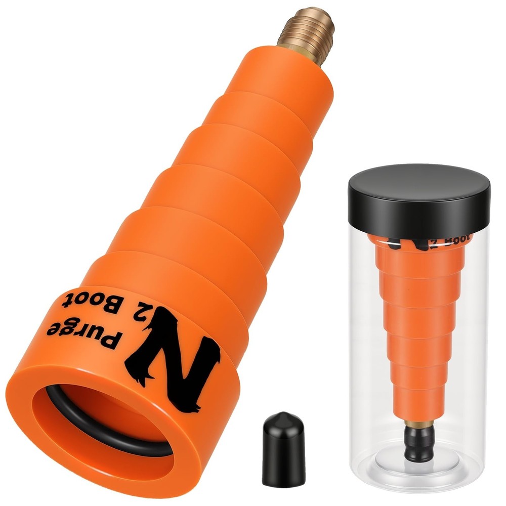 Hands-Free Nitrogen Purge Boot for HVAC – Low-Pressure Tool, Multi-Size O-Rings,