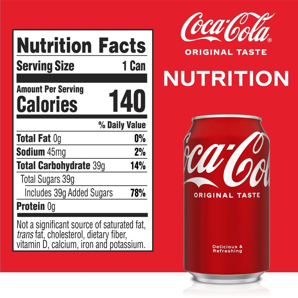 Coca-Cola Soda Pop Fridge pack Cans, 12 fl oz, 12 pack
