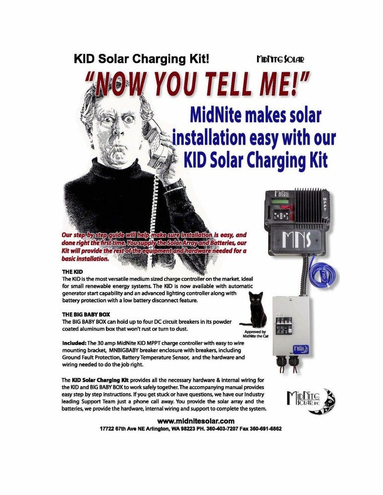 MidNite Solar MNKIDBASIC KIT Charge Controller Kit