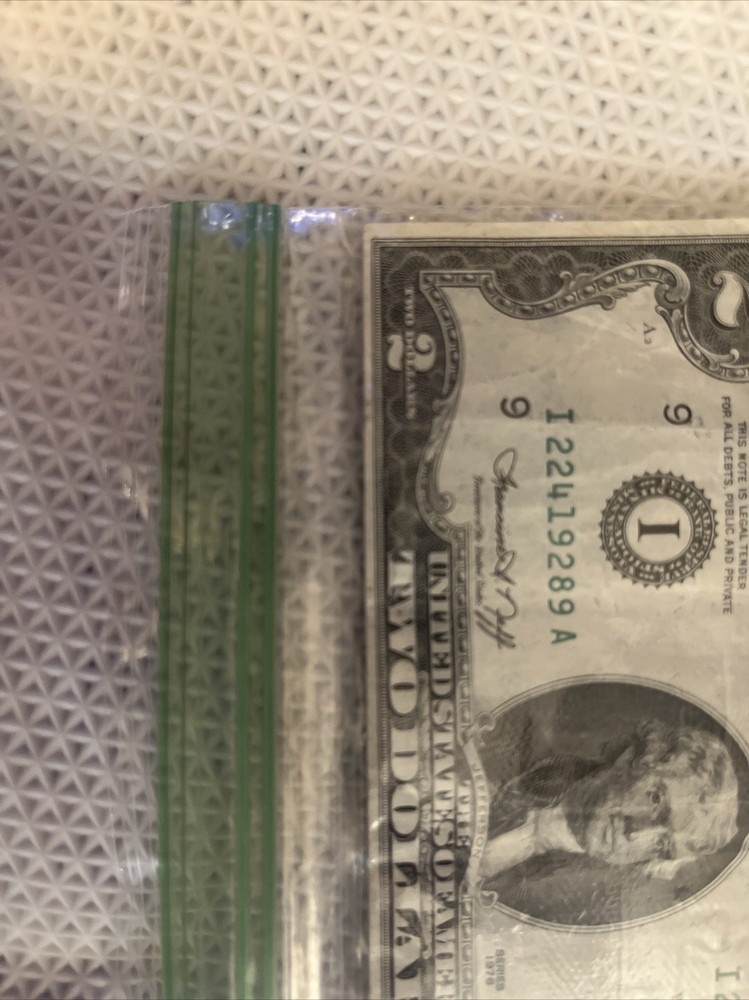 1976 ERROR/MISCUT 2 Dollar Bill | Fair Condition