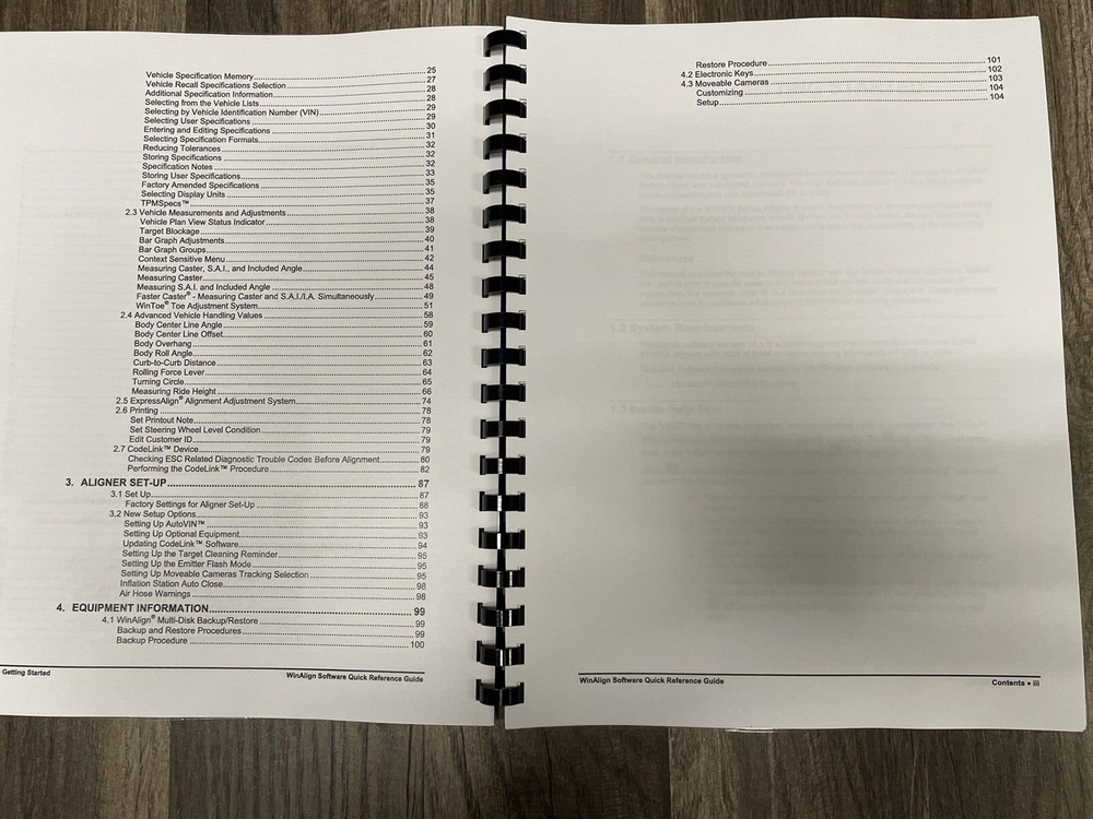 Hunter Engineering WinAlign Alignment Software Version 11 Manual