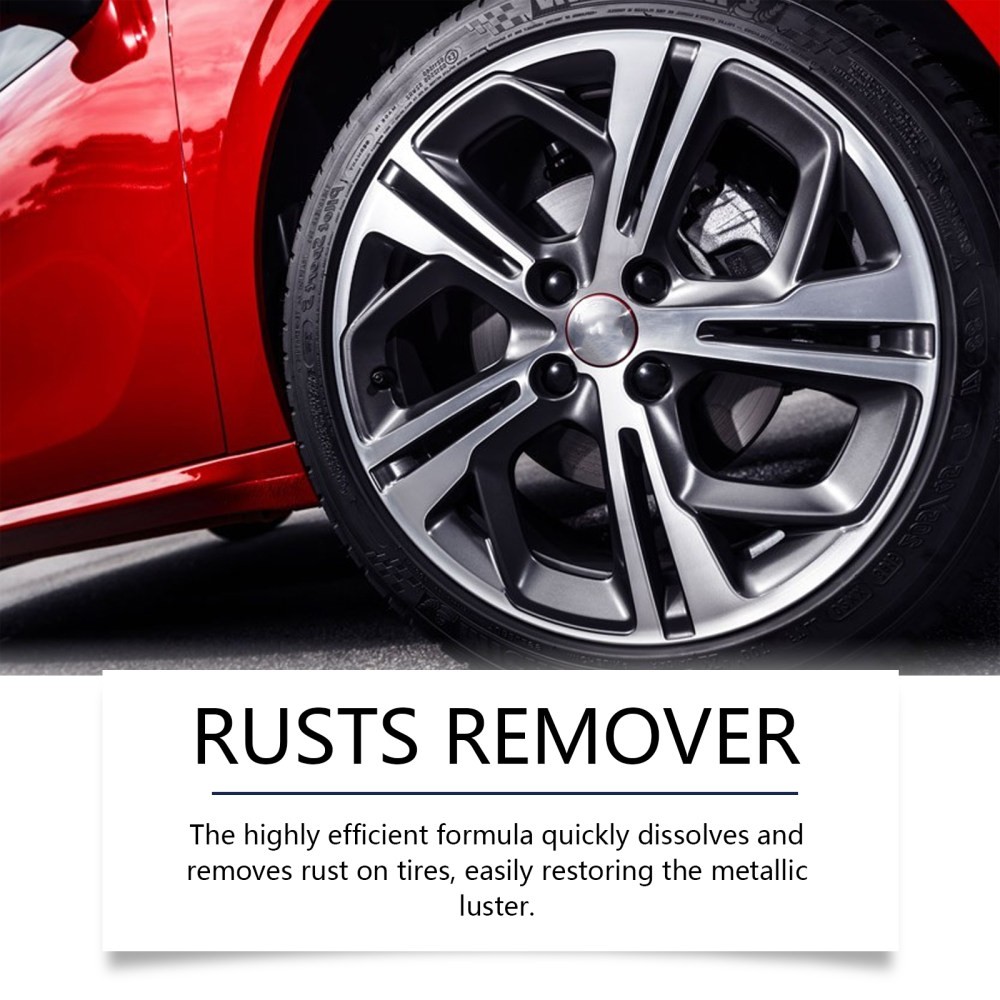 car tire rust spray decontinat dust steel ring rust removal
