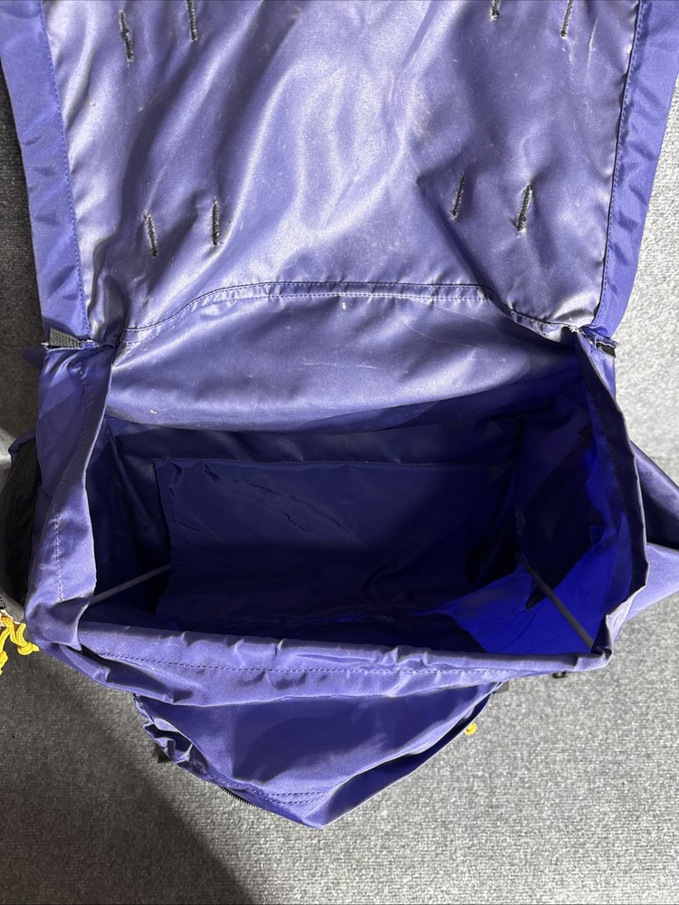 Rokk Bristlecone External Frame Hiking Backpack Blue Trail Camping Pack