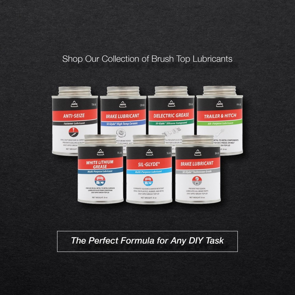 AGS Automotive Solutions Silicone-Based Brake Lubricant - Eliminate 8oz