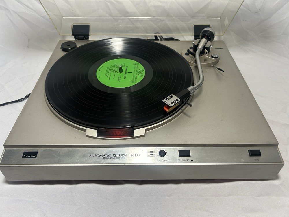SANSUI FR-D3 TURNTABLE WORKING DIRECT DRIVE SEMI AUTO