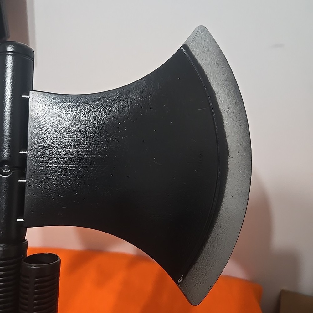 Plastic Double Bladed Broad Axe Executioner Grim Reaper Costume Prop Halloween