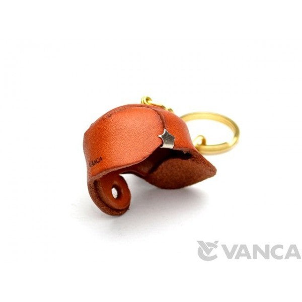 Baseball Helmet Leather Keychain(L)