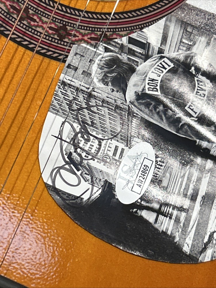 Bon Jovi Signed Guitar JSA COA
