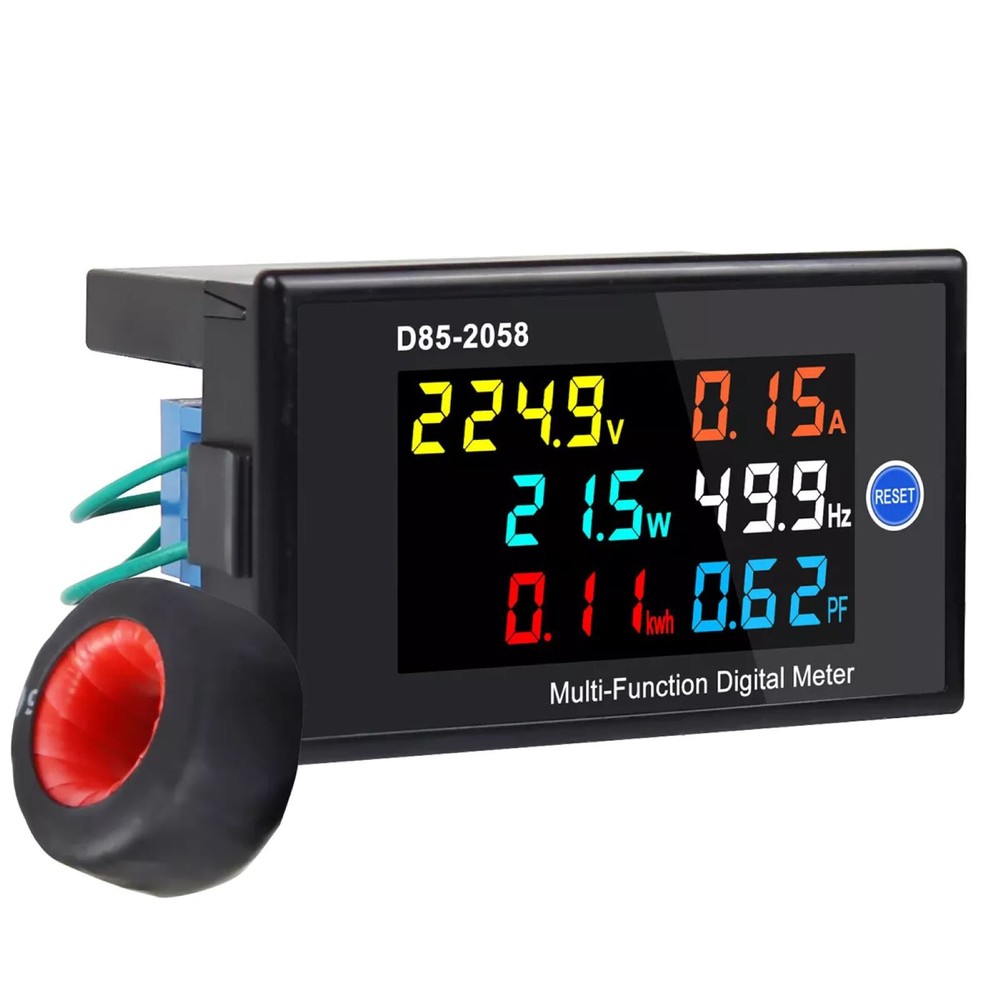 1PCS Digital LCD AC Panel Meter Assembly Fit -10 to +50℃ Operating temperature
