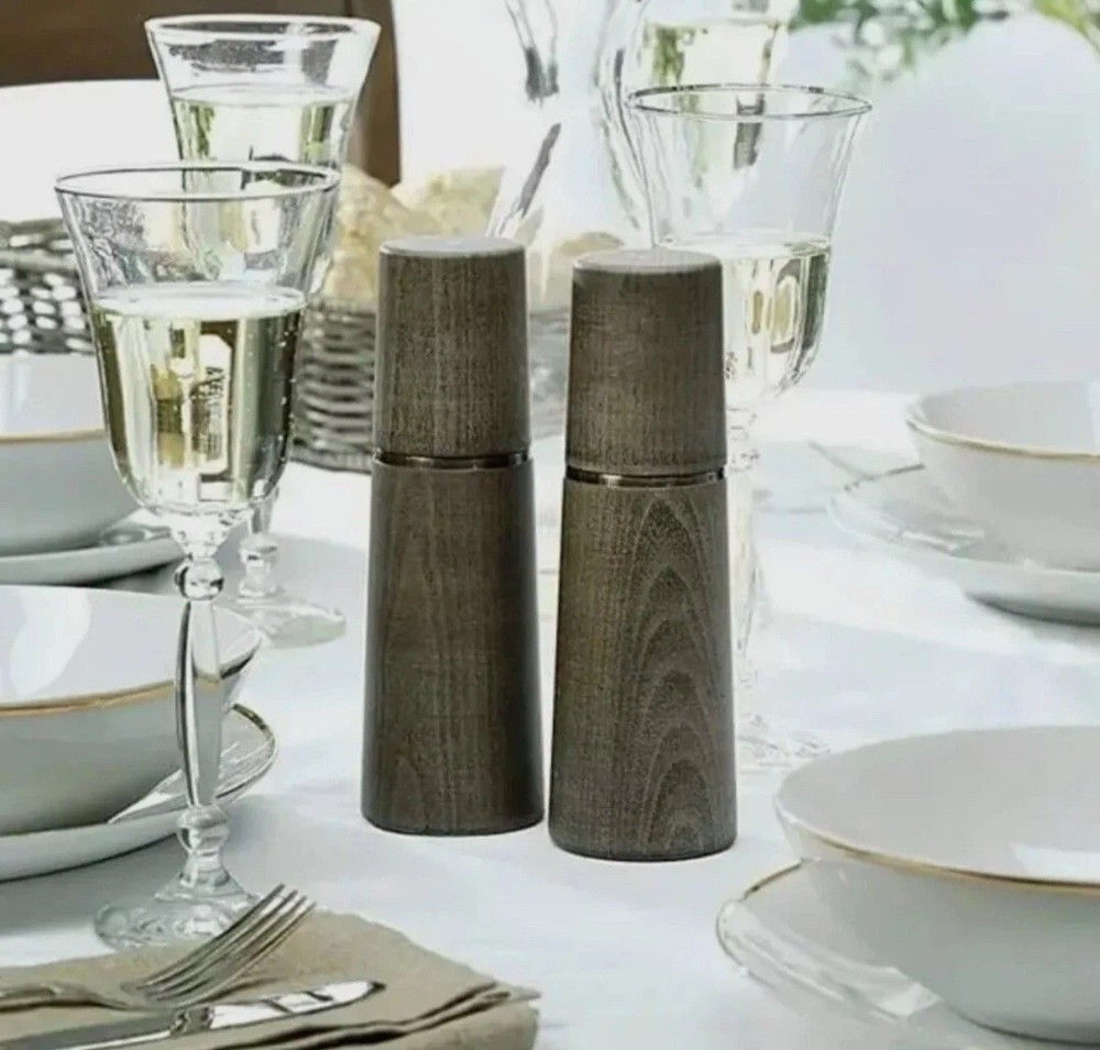 Cole & Mason 7 in. Marlow Grey Beech Salt & Pepper Mill Set