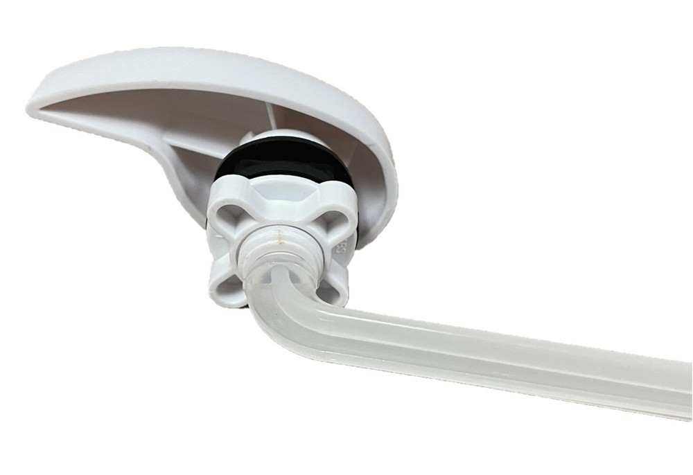 Front Mounted Flush Handle, nylon (8-inch nylon rod) (left hand)