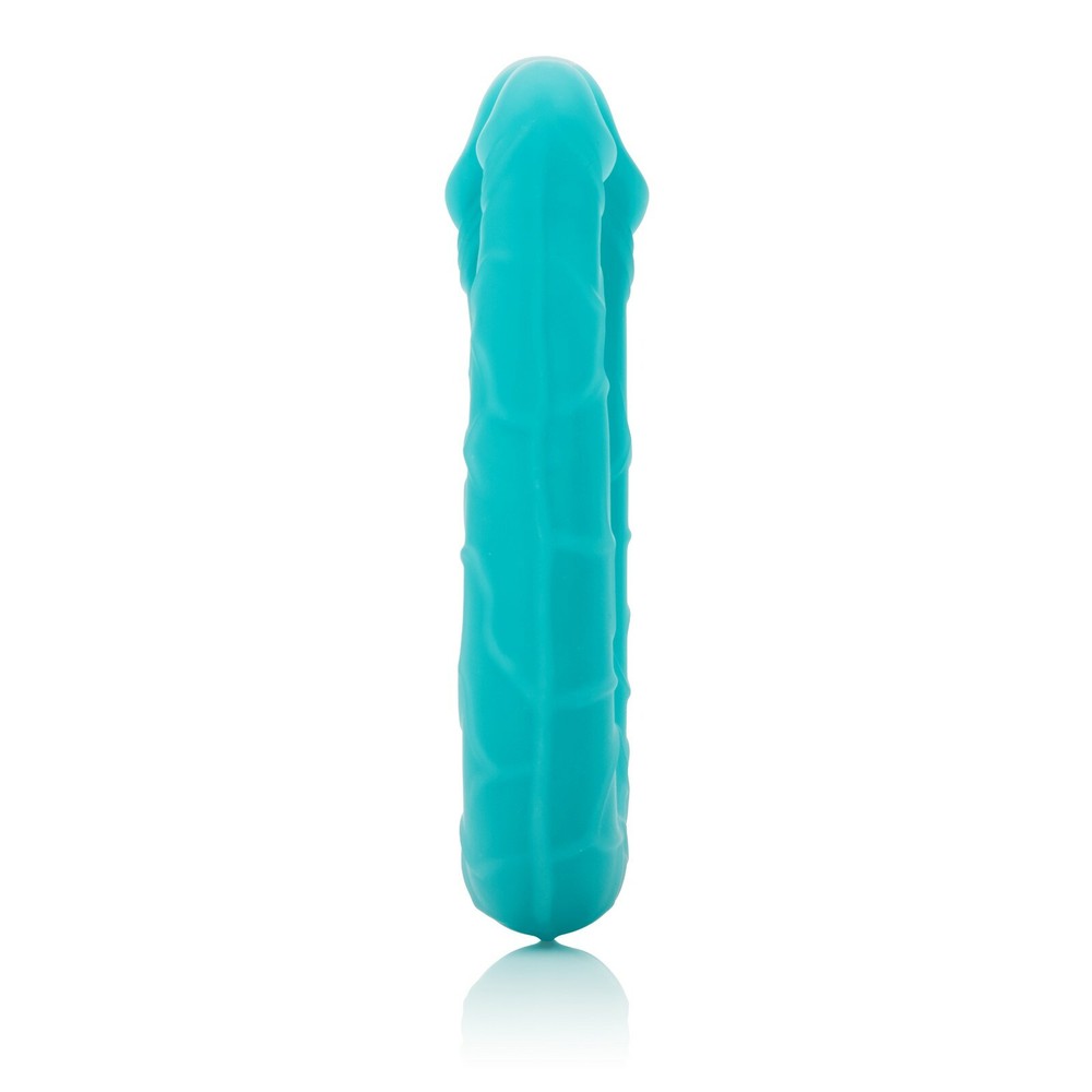 Silicone Double Dildo AC/DC Dong Blue Realistic Double Penetration Dong