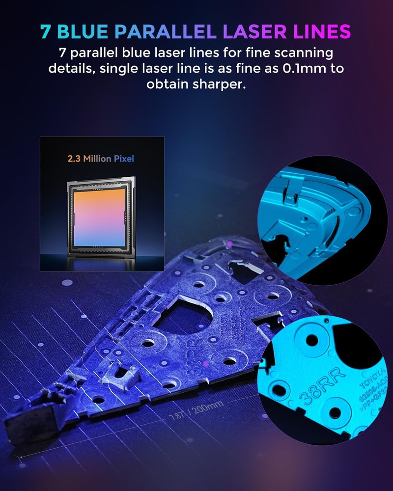 Creality CR-Scan Raptor Multiple-line Blue & NIR Consumer 3D Scanner for Printer