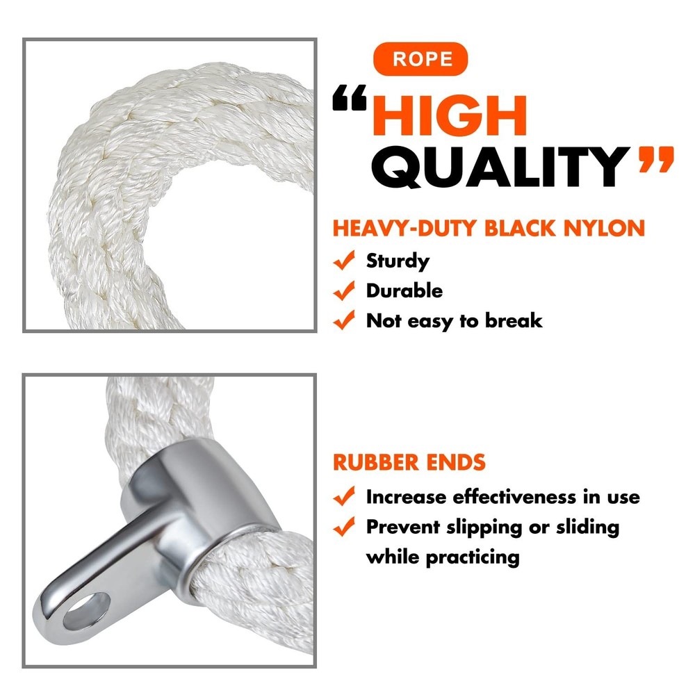 HPYGN Tricep Rope, Press Down Cable Machine Attachment Set, LAT Pulldown Atta...