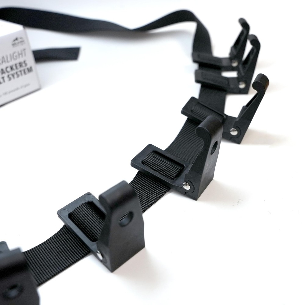 Ultralight Tree Belt Gear Hanging System – 8oz Compact Strap with Black Large