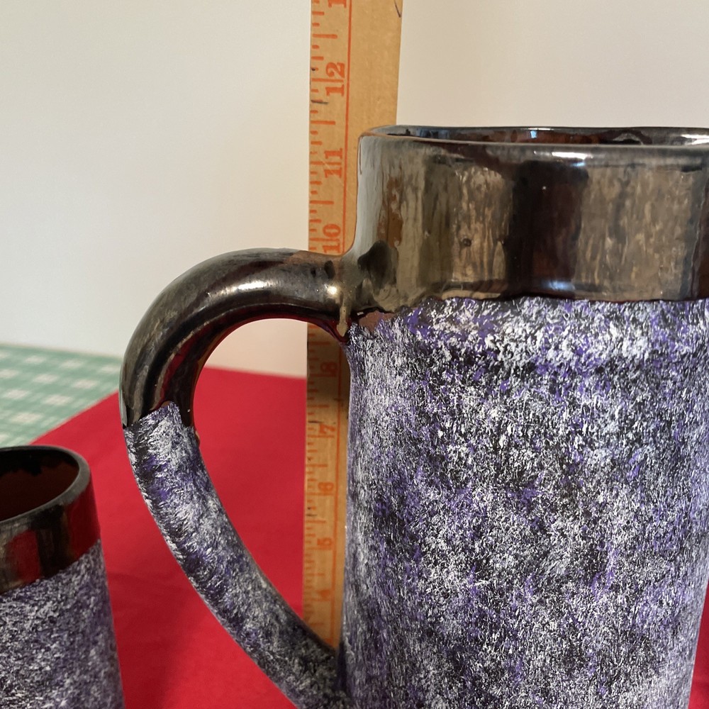 Handmade Pottery Pitcher Tumbler 7 Piece Set