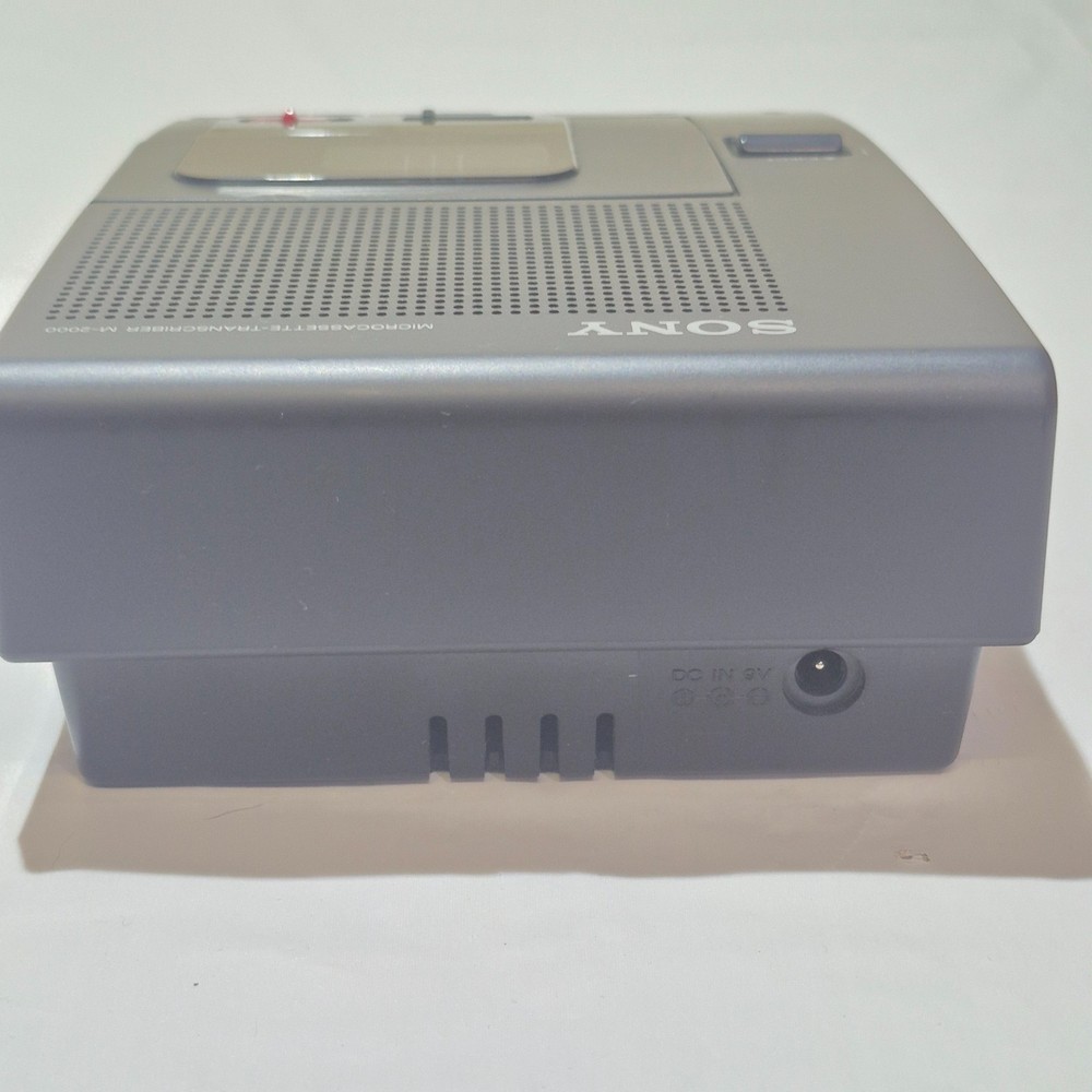 Sony M-2000 Microcassette Transcriber With Power Adapter UNTESTED