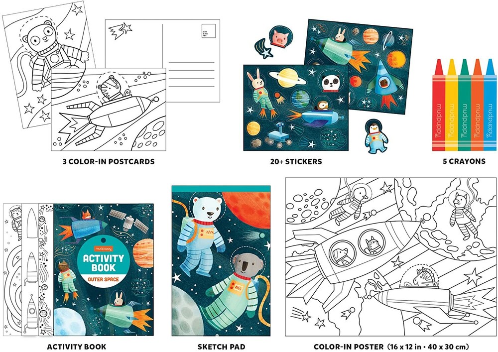 Mudpuppy Outer Space Activity Pack To Go, New!