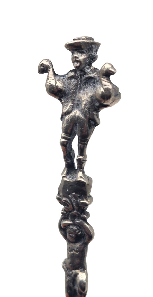 Vintage GERMAN .800 Silver Ornate Figural Spoon