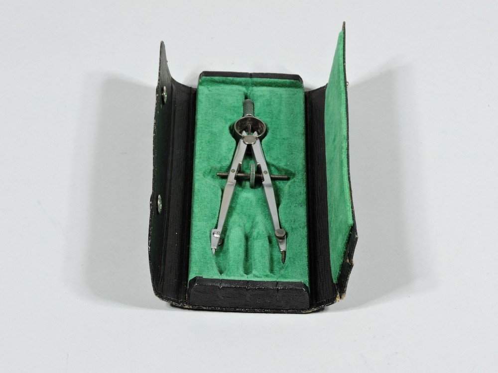 Antique 606.50430 drawing compass with case