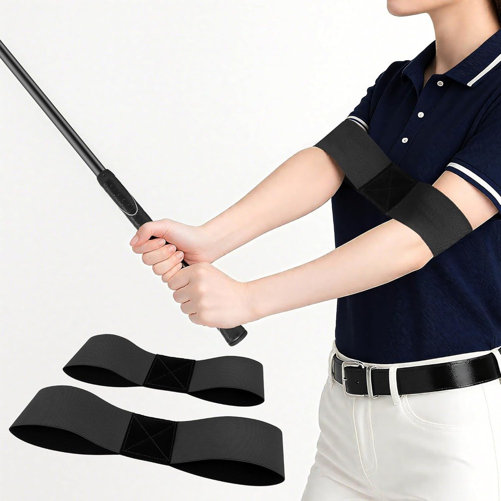 Adjustable Golf Swing Correcting Arm Bands - Perfect for Beginners & Travelers