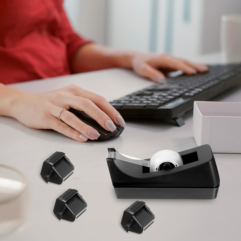 Tape Dispenser Replacement Core 12 Pcs Small Plastic Allocator Roll for 1Inch Tr