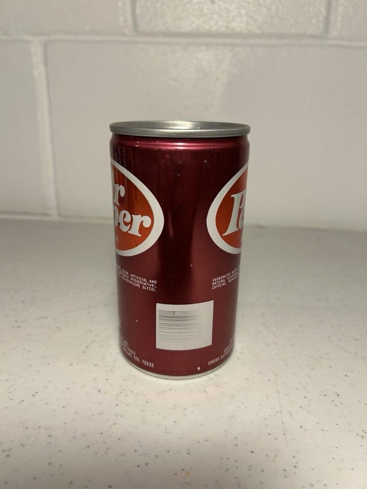 Empty Vintage Dr Pepper Can
