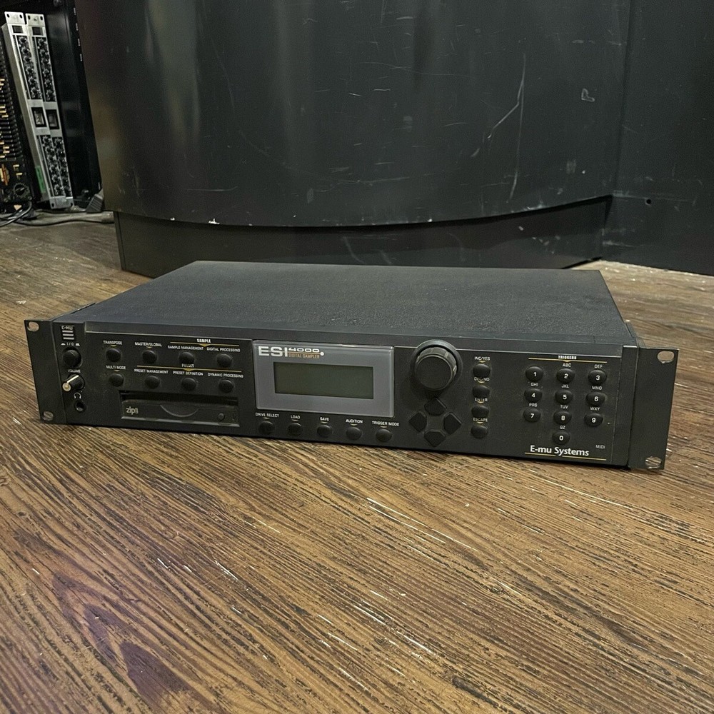 E-mu ESI-4000 sampler Checking for power-on only Black sound source material