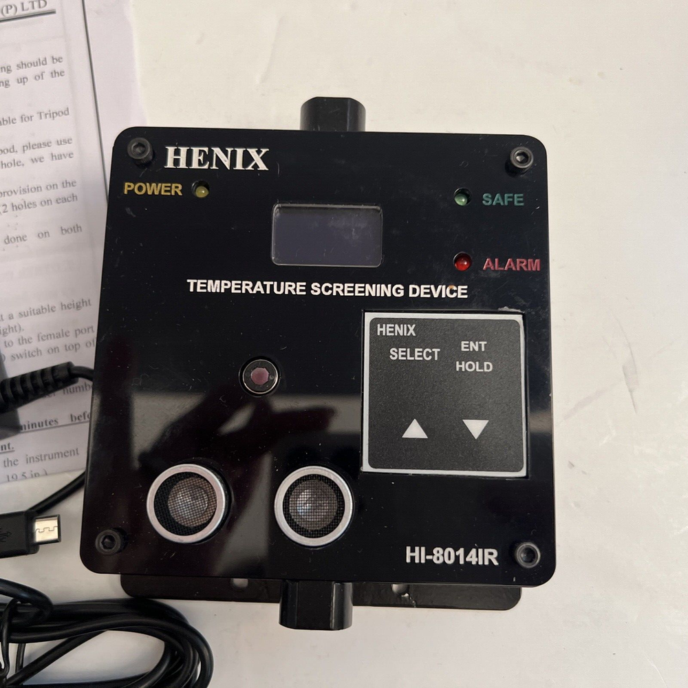 Henix Body Temperature Measurement Screening Device Wall /Tripod Mount USB 110v