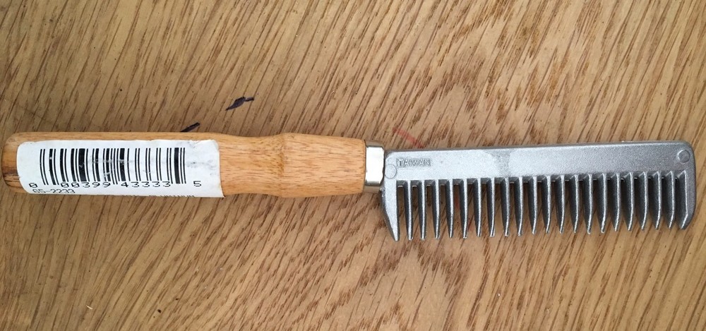Weaver Leather Comb, Mane And Tail, Aluminum Wood Handle
