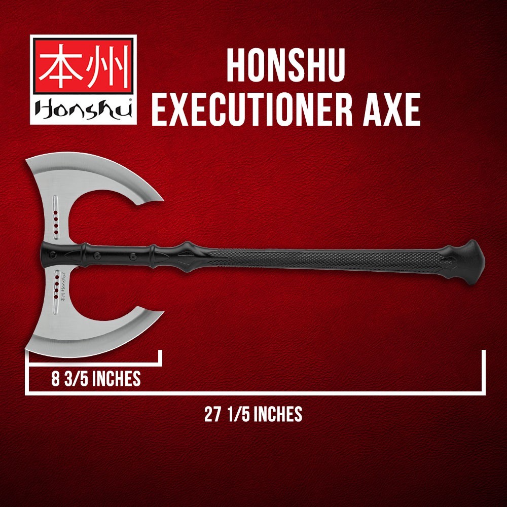 Honshu Double Headed Axe | Injection Molded Nylon Handle | Leather Belt Sheath