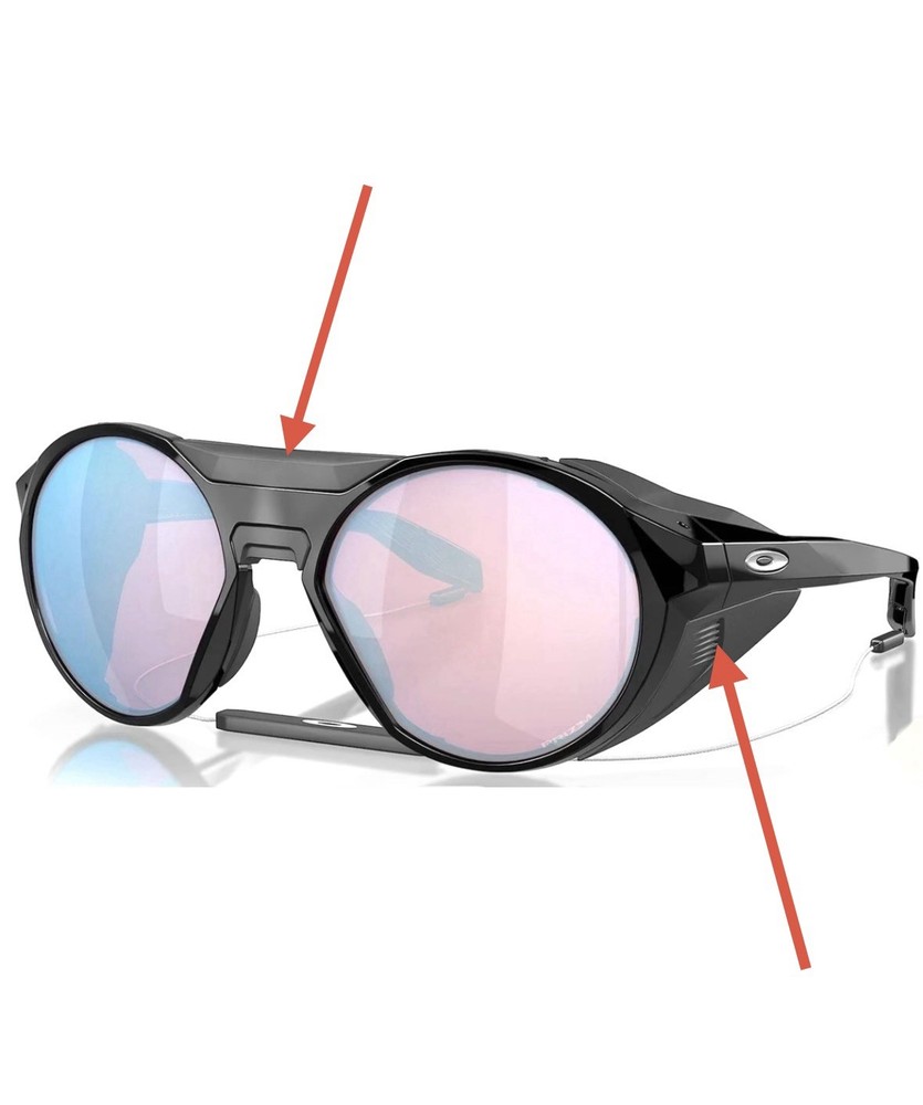 Oakley Clifden OO9440 Black Replacement Protective Side Shields & Bridge Blocker