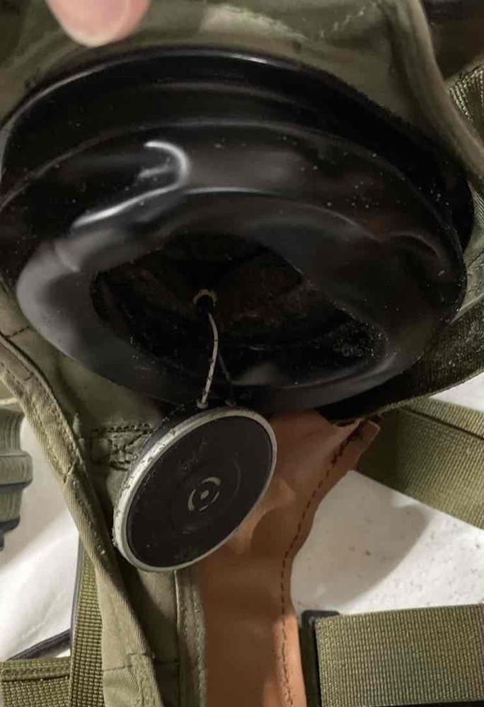 Military Missing Eye Shields Olive Green Helmet - Size None Listed