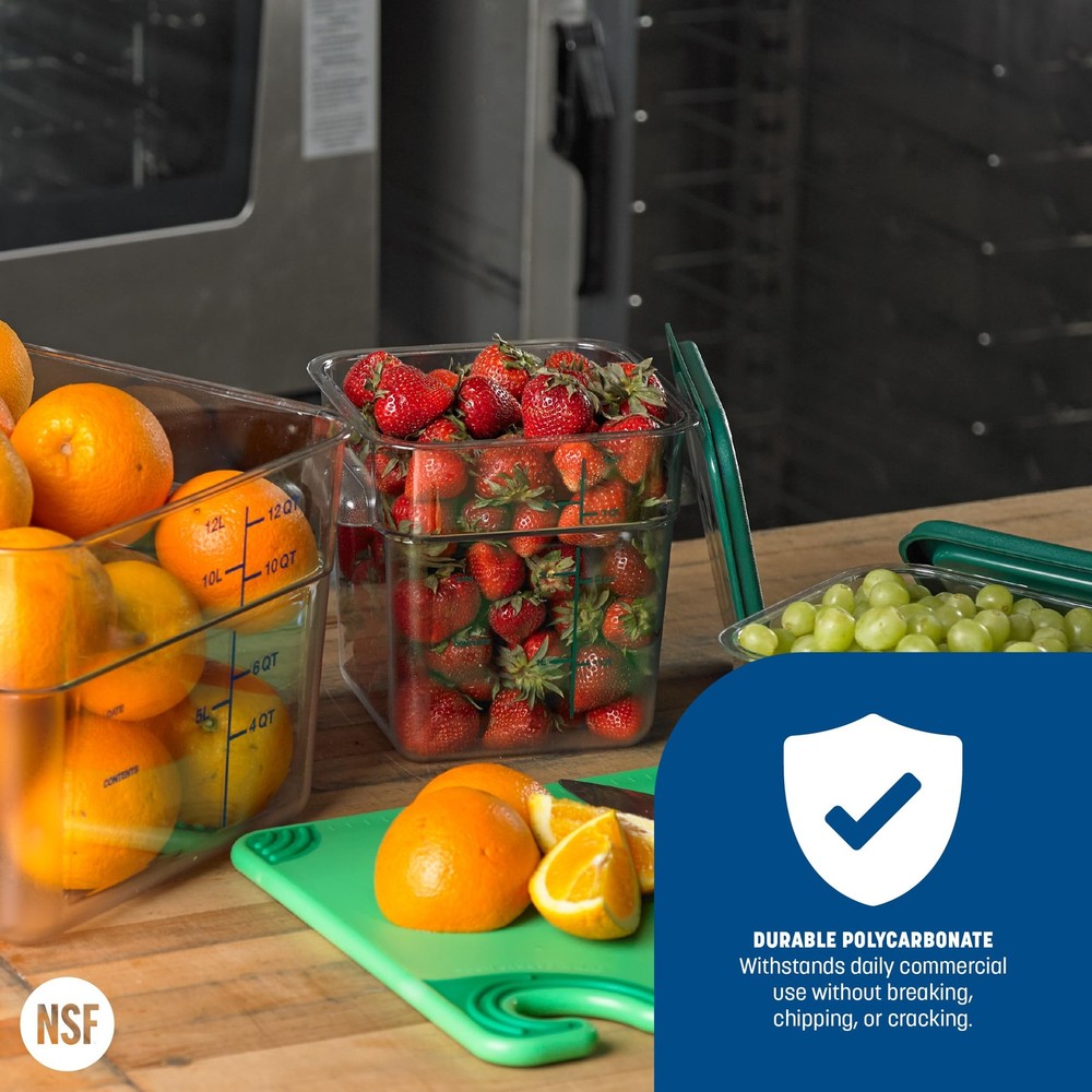 Squares Square Food Storage Container with Stackable Design for Catering, Buf...